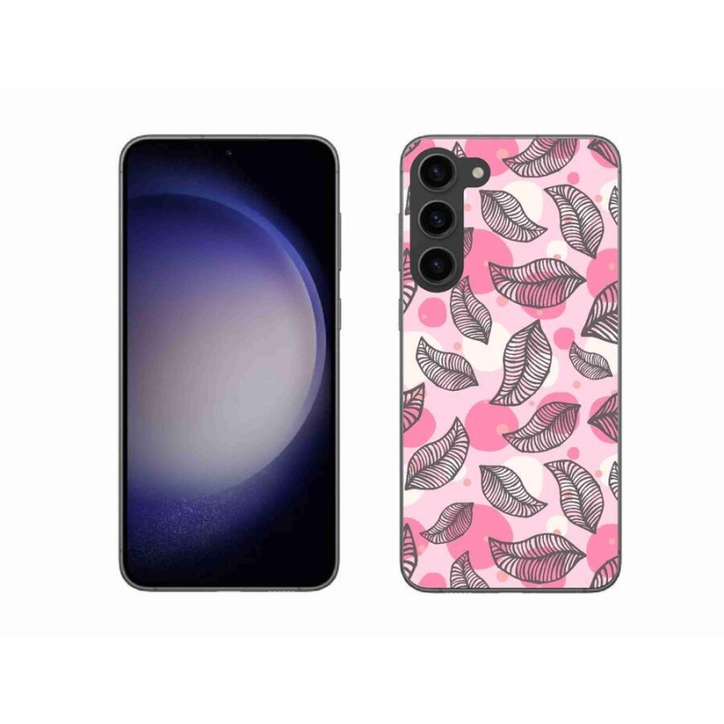 Gél borítás mmCase Samsung Galaxy S23+ 5G - rajzfilmes hulló levelek