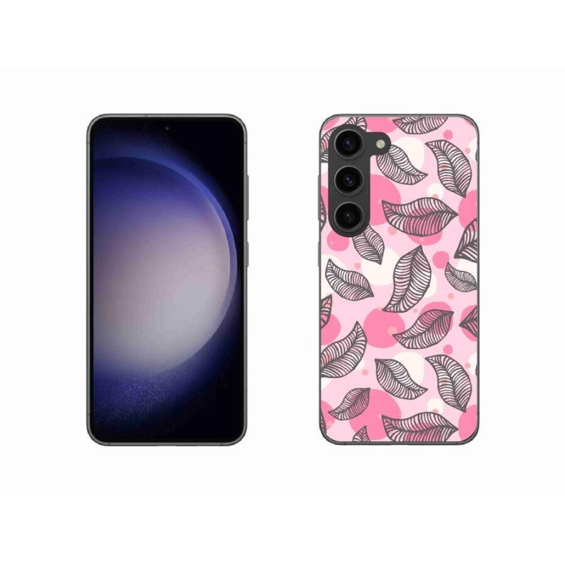 Gél borítás mmCase Samsung Galaxy S23 5G - rajzfilmes hulló levelek