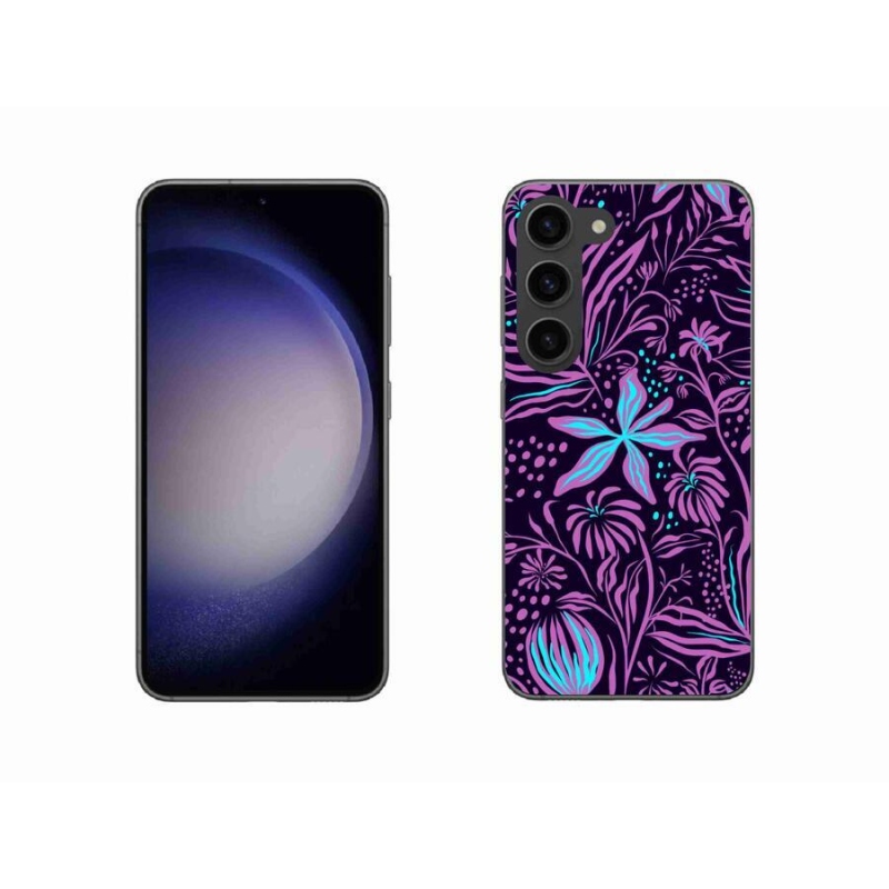 Zselés borítás mmCase Samsung Galaxy S23 5G - virágok 2