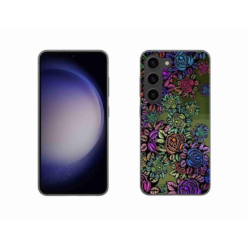 Gél borítás mmCase Samsung Galaxy S23 5G - virágok 6