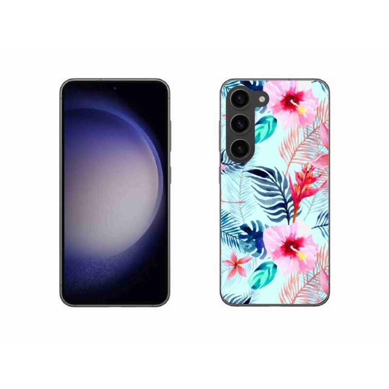 Gél borítás mmCase Samsung Galaxy S23 5G - virágokhoz