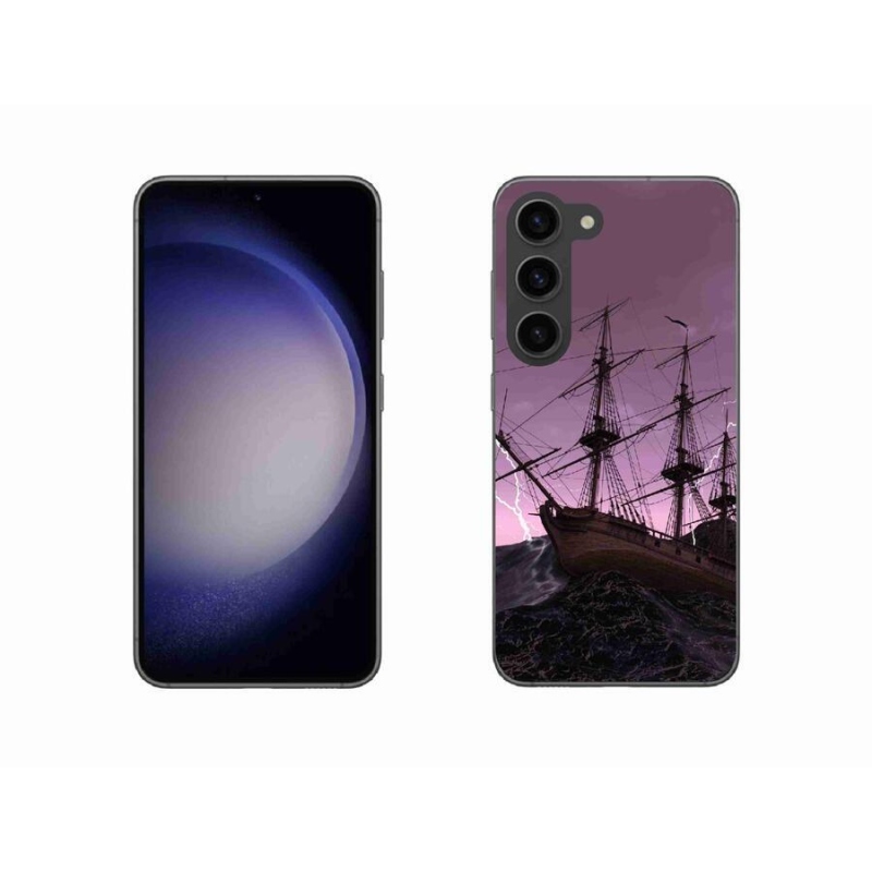 Zselés borítás mmCase Samsung Galaxy S23 5G - hajó a viharban