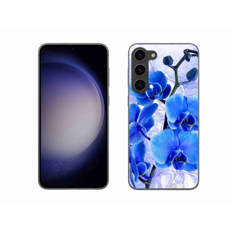 Gél védőhuzat mmCase Samsung Galaxy S23+ 5G - kék virágok