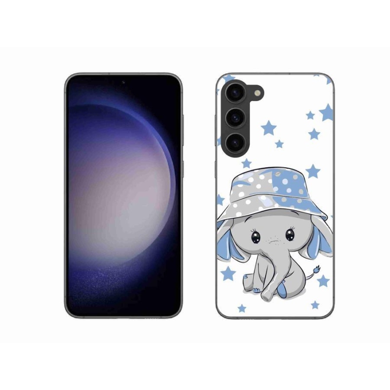 Zselés borítás mmCase Samsung Galaxy S23+ 5G - kék elefánthoz