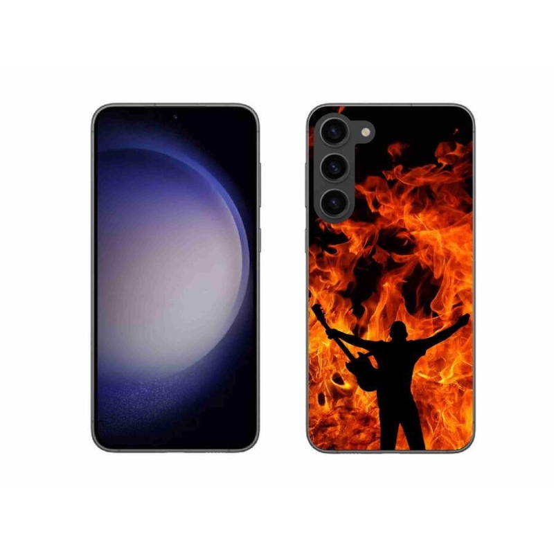 Gél borítás mmCase Samsung Galaxy S23+ 5G - zenész és tűz