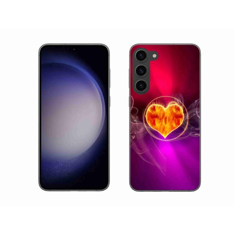 Gél borítás mmCase Samsung Galaxy S23+ 5G - tüzes szív