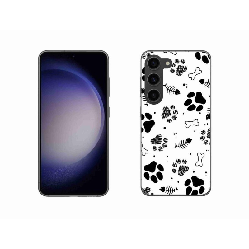 Zselés borítás mmCase Samsung Galaxy S23 5G - kutyamancsok 1