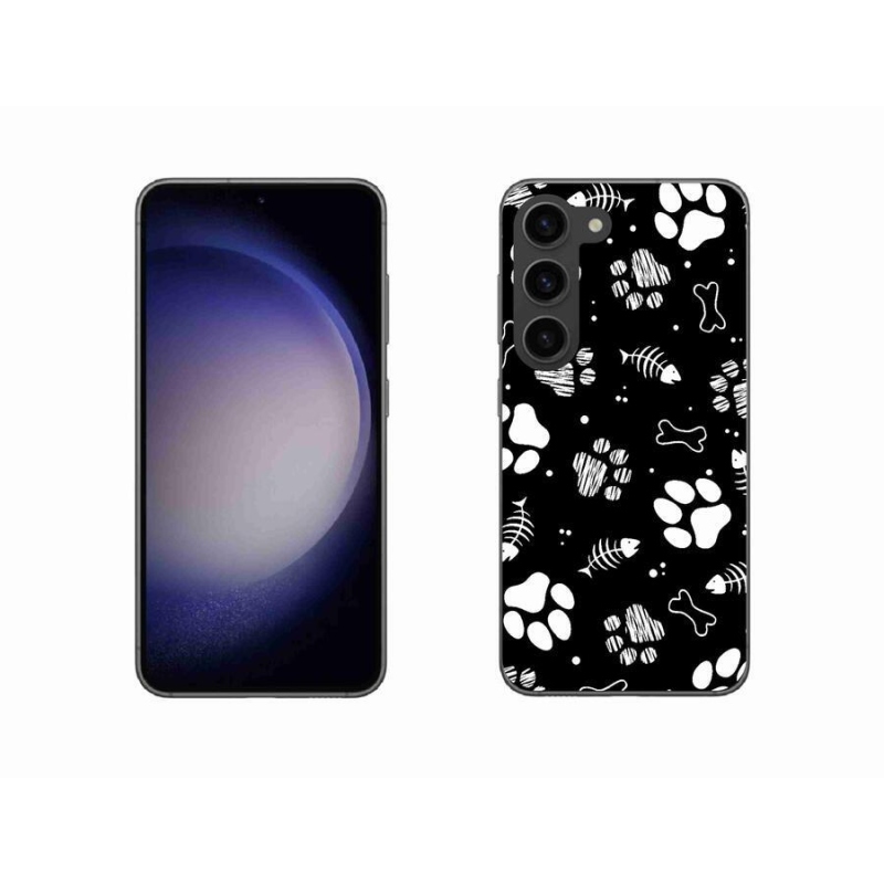 Gél borítás mmCase Samsung Galaxy S23 5G - kutyamancsok számára