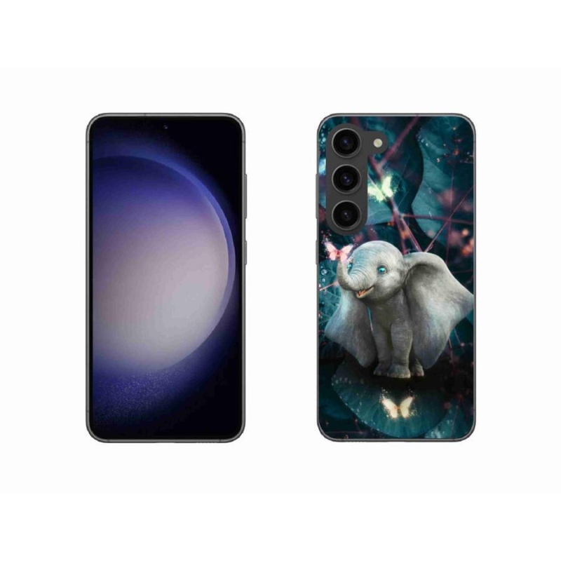 Gél borító mmCase Samsung Galaxy S23 5G - aranyos elefánt - Samsung Galaxy S23 5G - Samsung Galaxy S23 5G