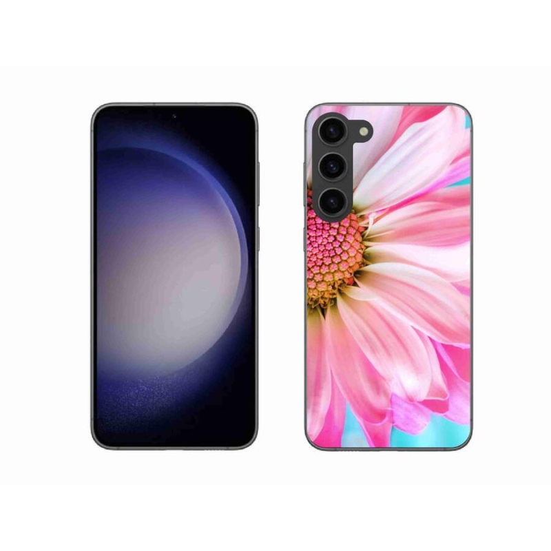 Gél védőhuzat mmCase Samsung Galaxy S23+ 5G - rózsaszín virág