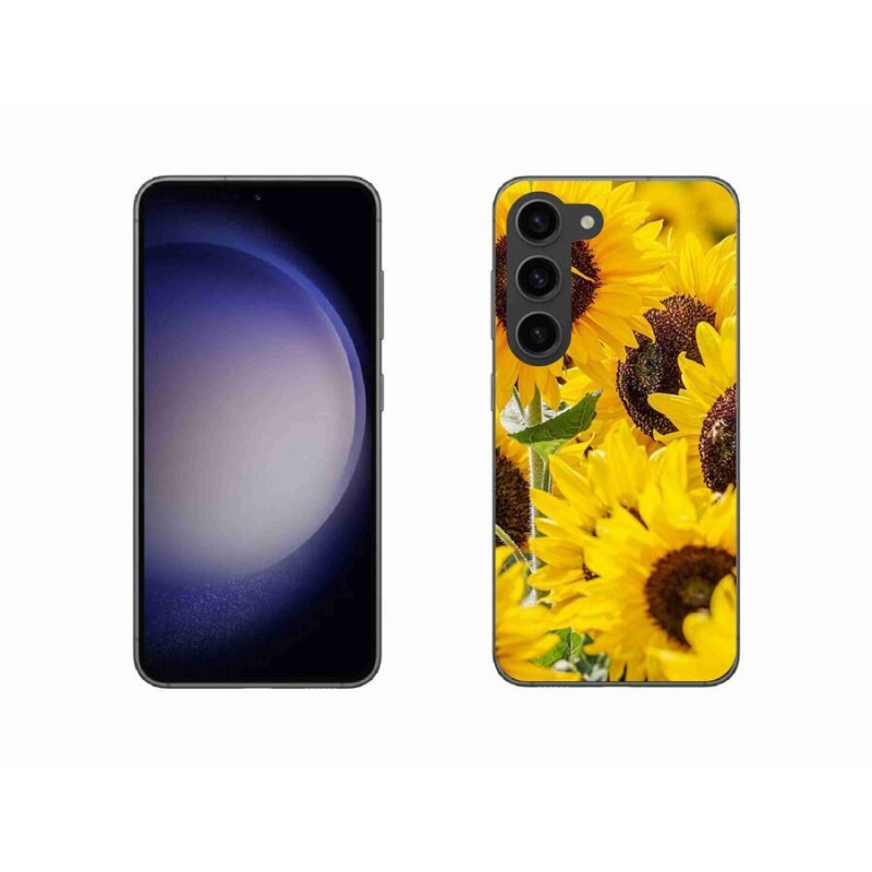 Zselés borítás mmCase Samsung Galaxy S23 5G - Napraforgó