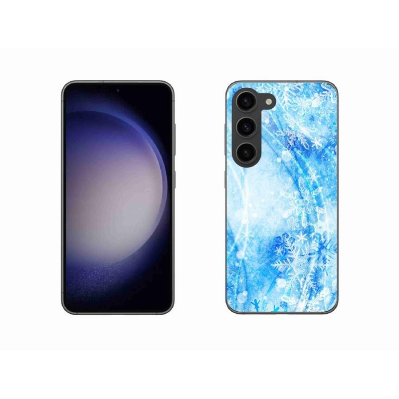 Gél borítás mmCase Samsung Galaxy S23 5G - hópelyhekhez