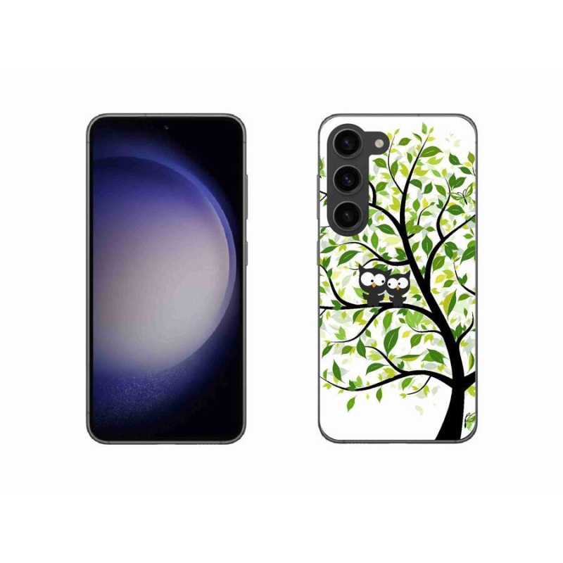 Gél borító mmCase Samsung Galaxy S23 5G - baglyok a fán - Samsung Galaxy S23 5G számára