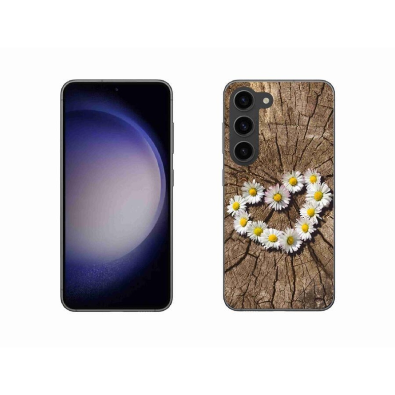 Zselés borítás mmCase Samsung Galaxy S23 5G - Százszorszépek szíve