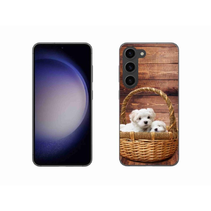 Zselés borítás mmCase Samsung Galaxy S23 5G - kölyökkutyákhoz