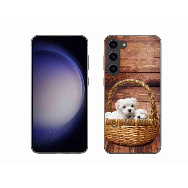 Gél borítás mmCase Samsung Galaxy S23+ 5G - kölyökkutyákhoz