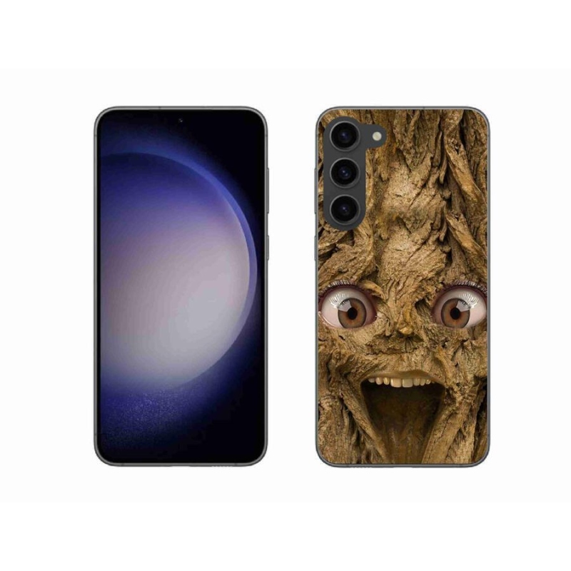 Gél borítás mmCase Samsung Galaxy S23+ 5G - vidám fa szemekkel