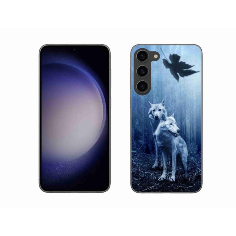Zselés borítás mmCase Samsung Galaxy S23+ 5G - farkasok az erdőben