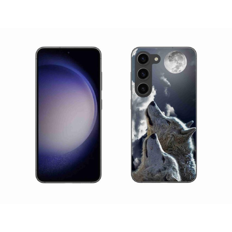 Gél védőburkolat mmCase Samsung Galaxy S23 5G - farkasok