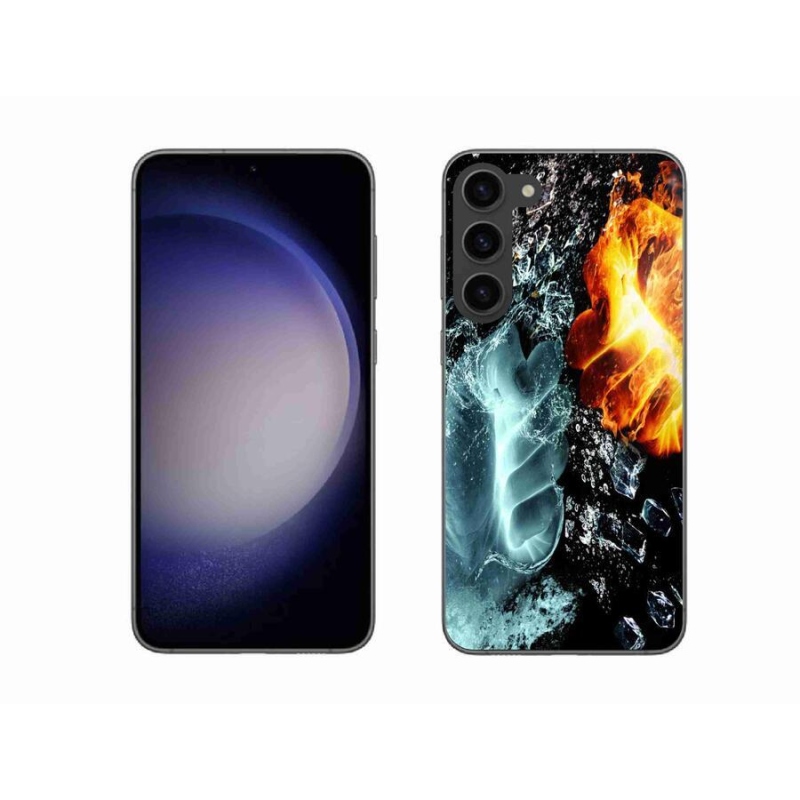 Zselés borítás mmCase Samsung Galaxy S23+ 5G - víz és tűz