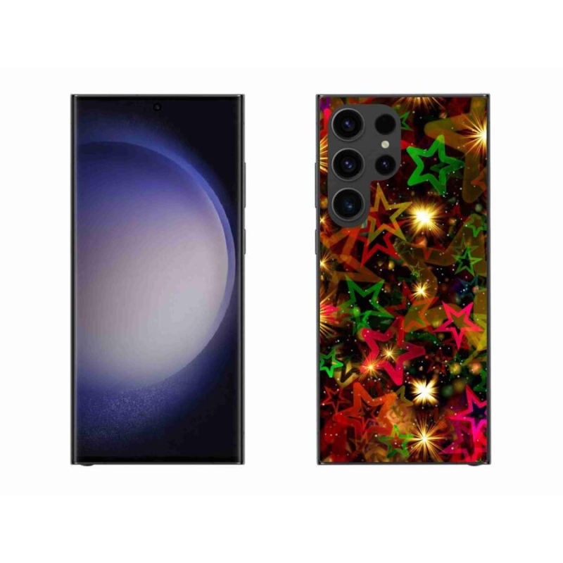Gél borítás mmCase Samsung Galaxy S23 Ultra 5G - színes csillagok