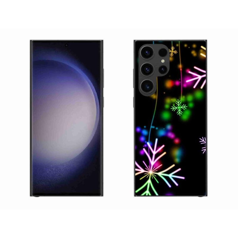 Gél borítás mmCase a mobil Samsung Galaxy S23 Ultra 5G - színes pelyhekkel Samsung Galaxy S23 Ultra 5G