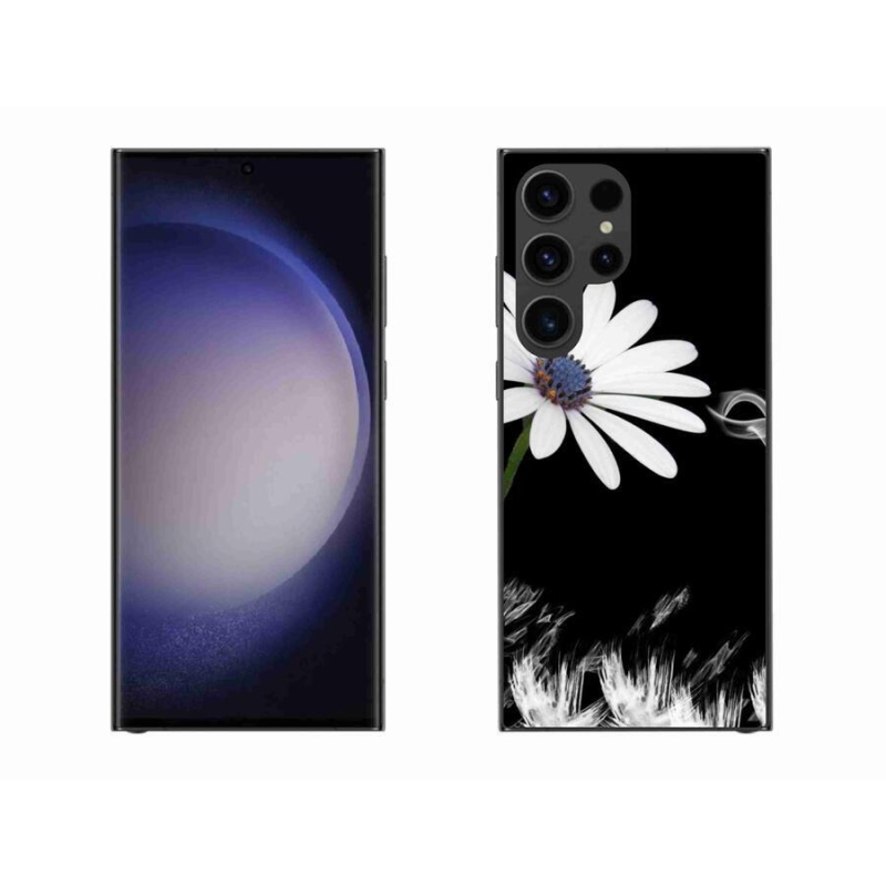 Gél védőhuzat mmCase Samsung Galaxy S23 Ultra 5G - fehér virág