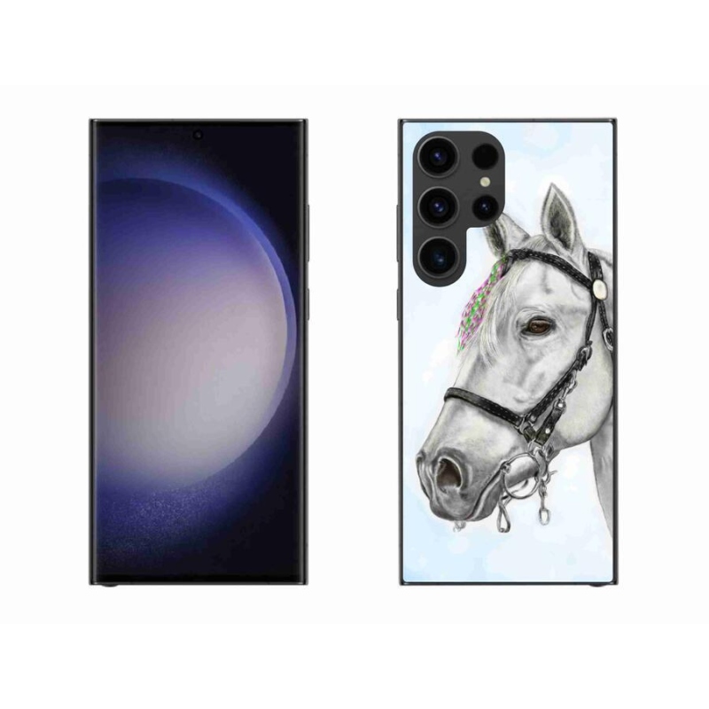 Zselés borítás mmCase Samsung Galaxy S23 Ultra 5G - fehér ló 1