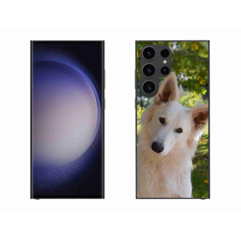 Gél védőhuzat mmCase Samsung Galaxy S23 Ultra 5G - fehér Svájci juhász 1