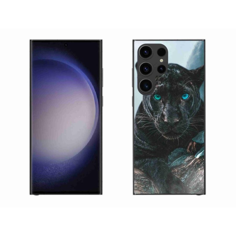 Zselés borítás mmCase Samsung Galaxy S23 Ultra 5G - fekete párduc