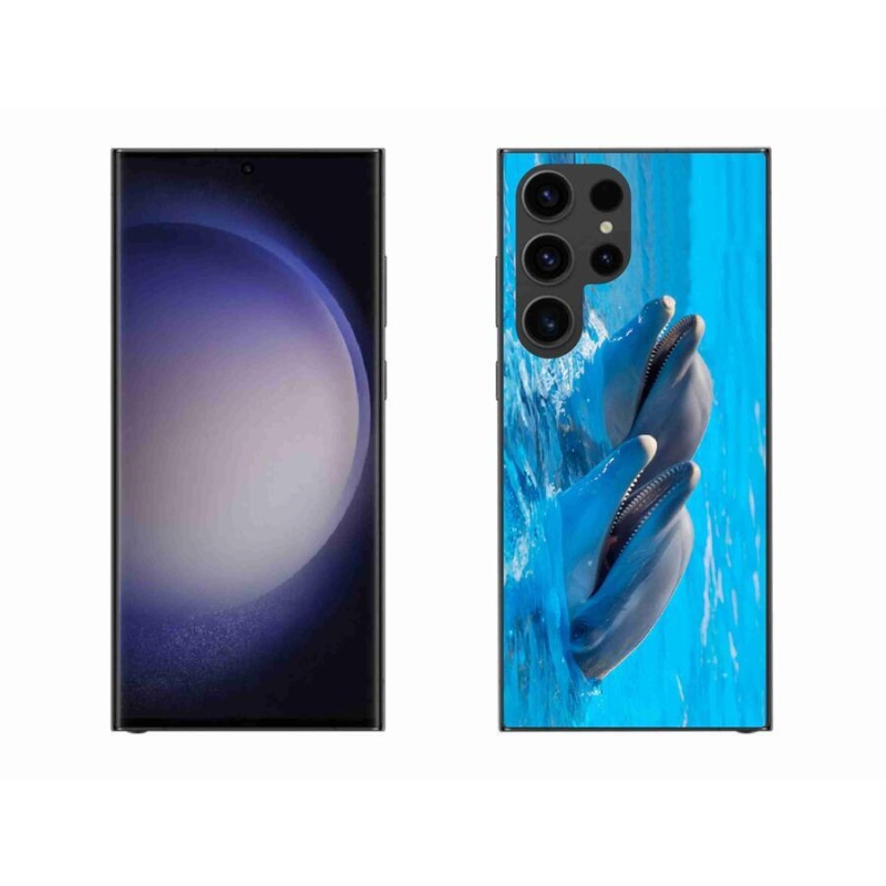 Zselés borítás mmCase Samsung Galaxy S23 Ultra 5G - delfinek
