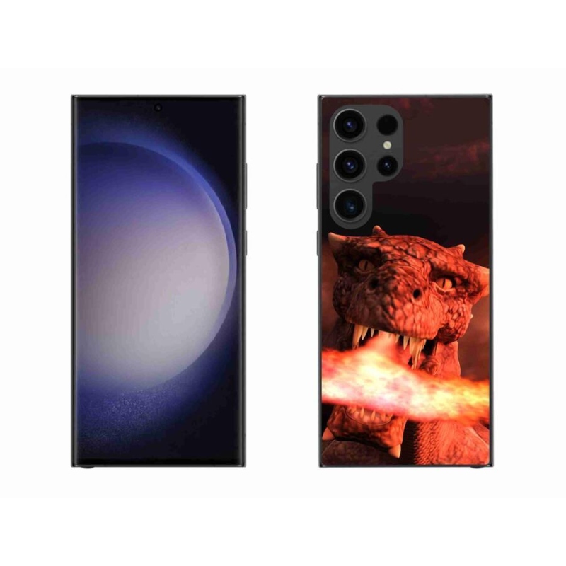 Gél védőhuzat mmCase Samsung Galaxy S23 Ultra 5G - sárkány