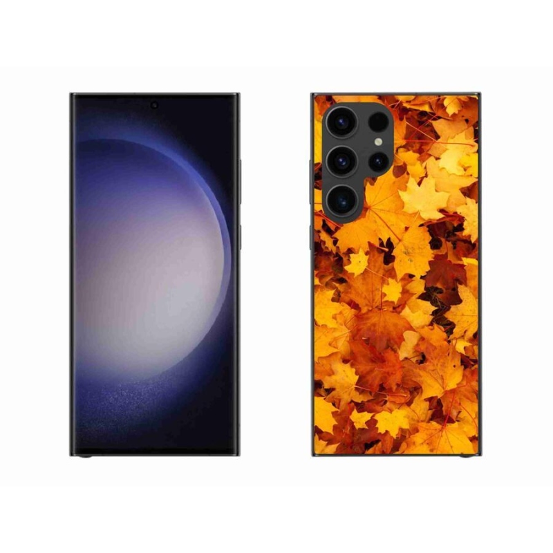 Zselés borítás mmCase Samsung Galaxy S23 Ultra 5G - juharlevelek - Samsung Galaxy S23 Ultra 5G számára