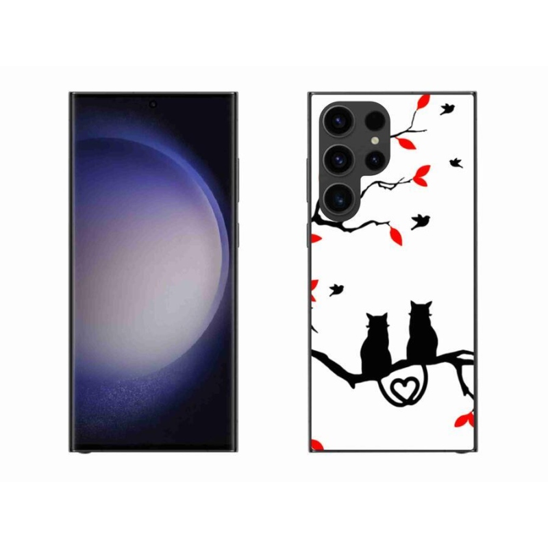 Gél borítás mmCase Samsung Galaxy S23 Ultra 5G - macskaszerelem