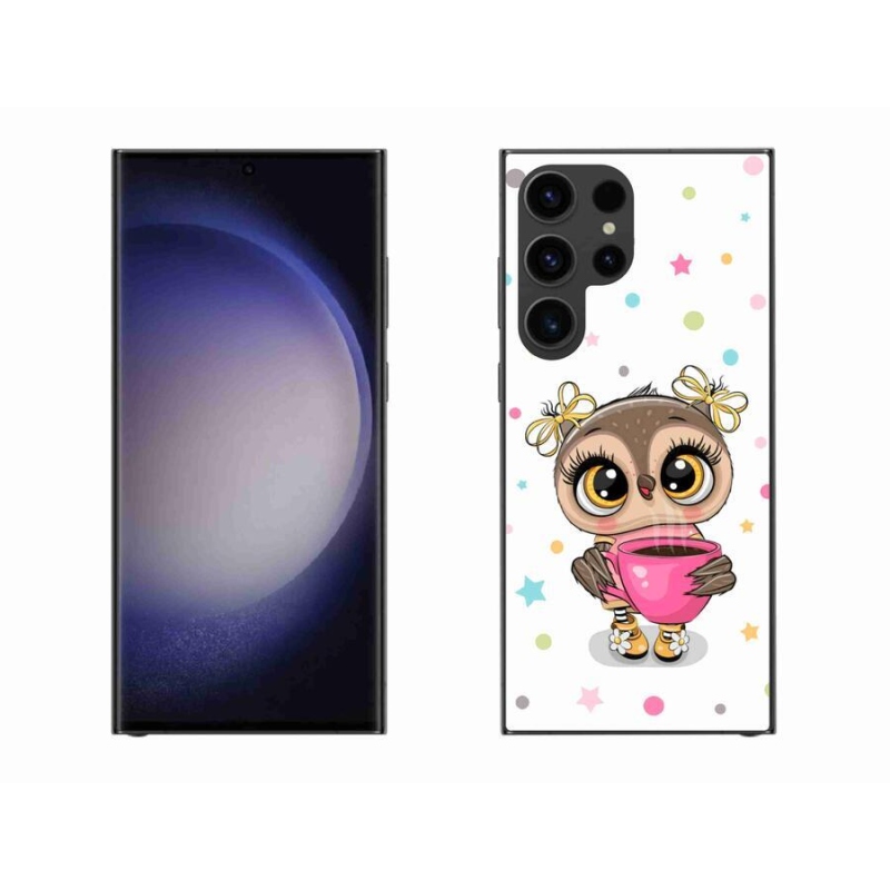 Zselés borítás mmCase Samsung Galaxy S23 Ultra 5G - rajzfilm bagolyhoz