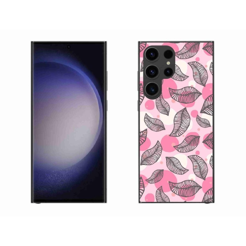 Gél borítás mmCase Samsung Galaxy S23 Ultra 5G - rajzfilmes hulló levelek