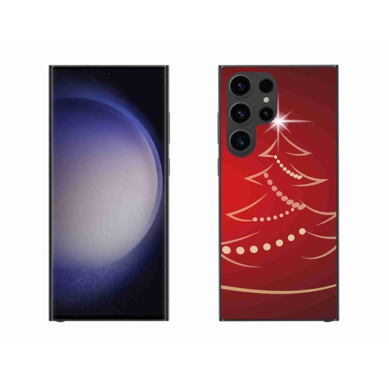 Gél borítás mmCase Samsung Galaxy S23 Ultra 5G - karácsonyfa karikatúra