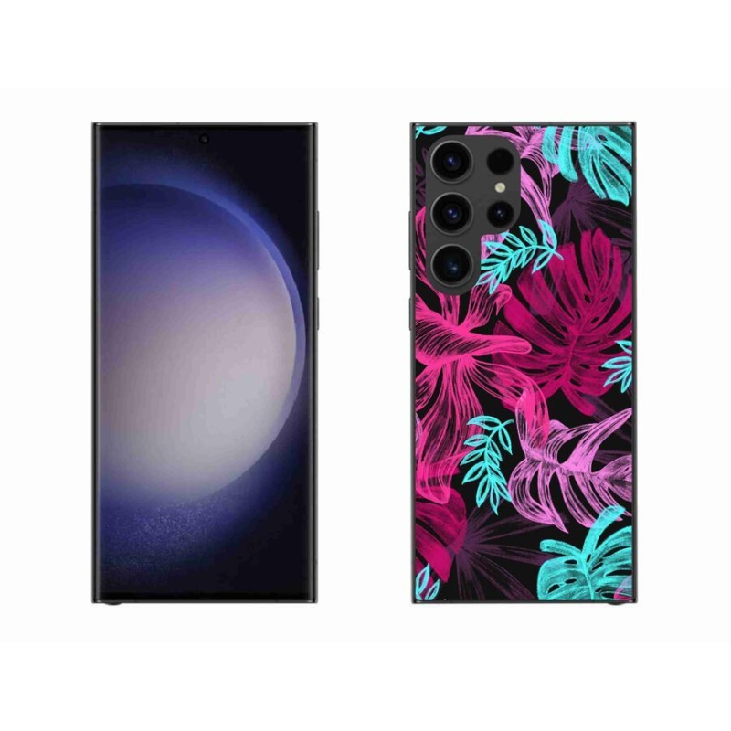 Gél borítás mmCase Samsung Galaxy S23 Ultra 5G - virágok 1