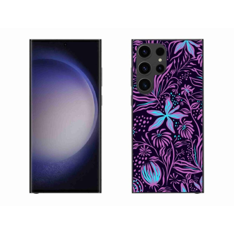 Gél borítás mmCase Samsung Galaxy S23 Ultra 5G - virágok 2