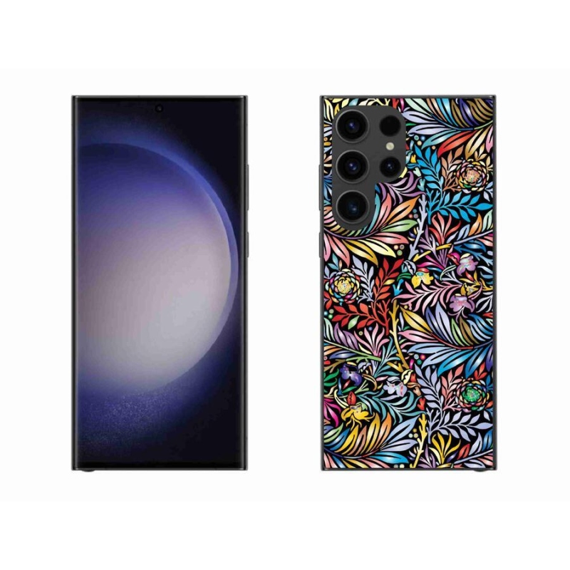 Gél borítás mmCase Samsung Galaxy S23 Ultra 5G - virágok 5