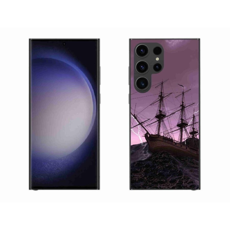 Zselés borítás mmCase Samsung Galaxy S23 Ultra 5G - hajó a viharban