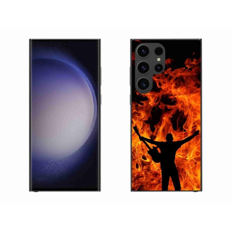 Gél borítás mmCase Samsung Galaxy S23 Ultra 5G - zenész és tűz