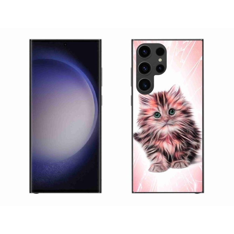 Gél borítás mmCase Samsung Galaxy S23 Ultra 5G - aranyos cica - Samsung Galaxy S23 Ultra 5G számára