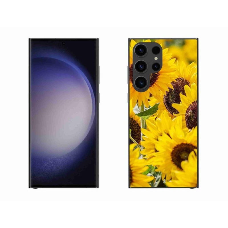 Zselés borítás mmCase Samsung Galaxy S23 Ultra 5G - Napraforgó