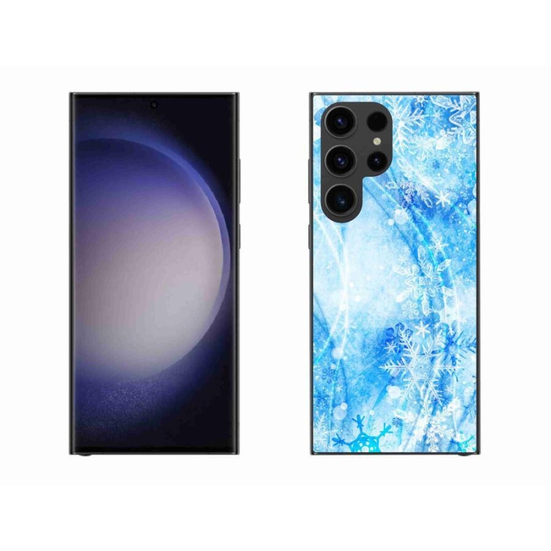 Gél borítás mmCase Samsung Galaxy S23 Ultra 5G - hópelyhek - Samsung Galaxy S23 Ultra 5G számára