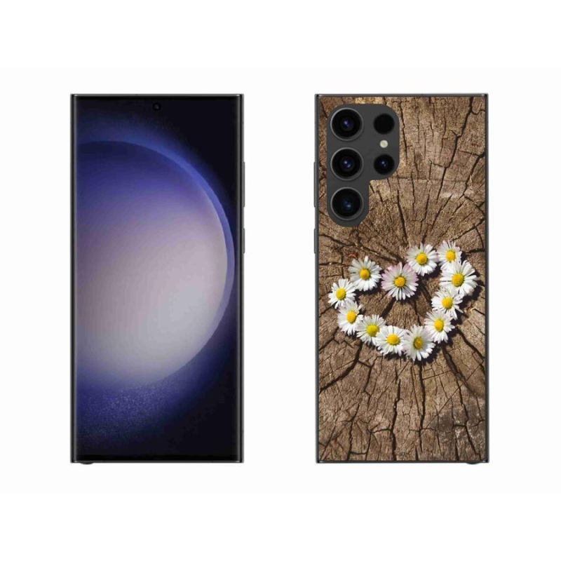 Zselés borítás mmCase Samsung Galaxy S23 Ultra 5G - Százszorszépek szíve