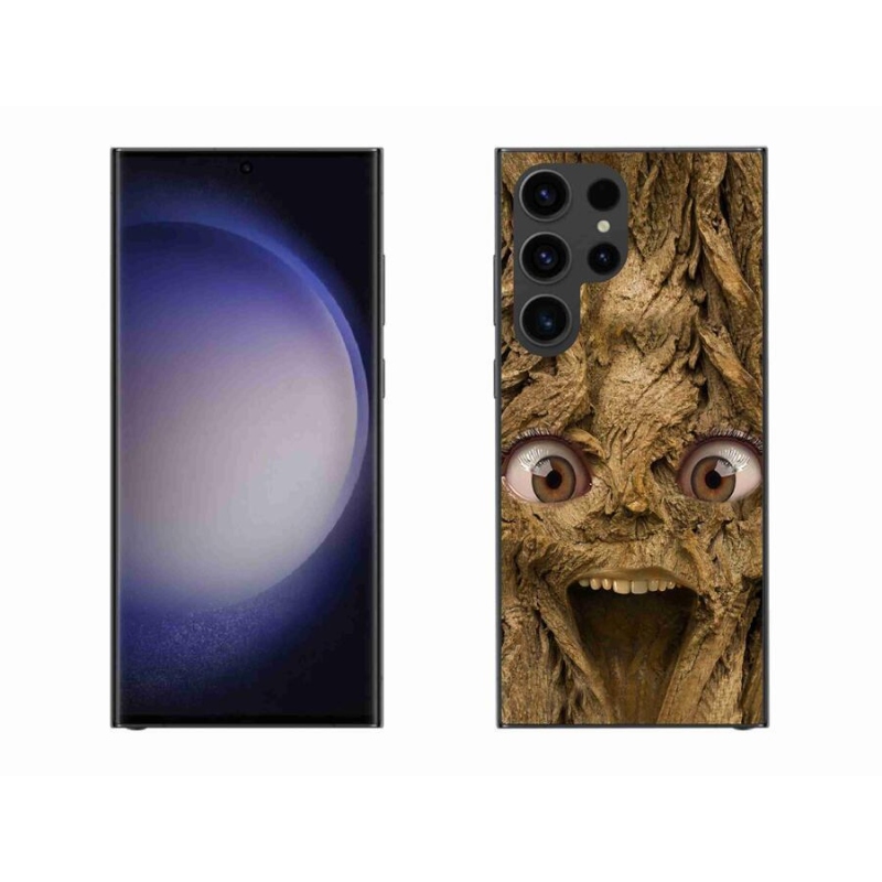 Gél borítás mmCase Samsung Galaxy S23 Ultra 5G - vidám fa szemekkel