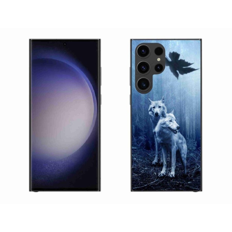 Zselés borítás mmCase Samsung Galaxy S23 Ultra 5G - farkasok az erdőben