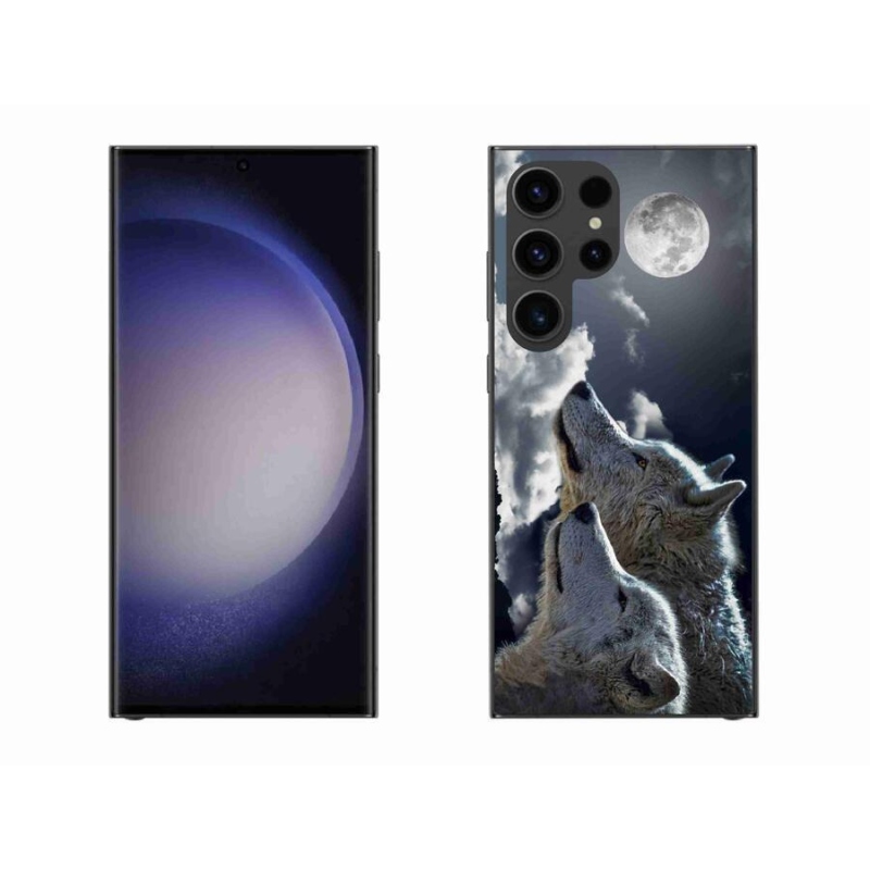 Gél védőburkolat mmCase Samsung Galaxy S23 Ultra 5G - farkasok
