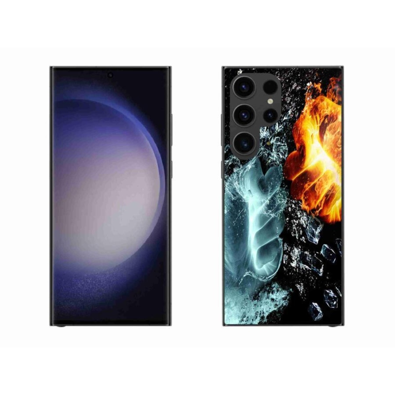 Zselés borítás mmCase Samsung Galaxy S23 Ultra 5G - víz és tűz